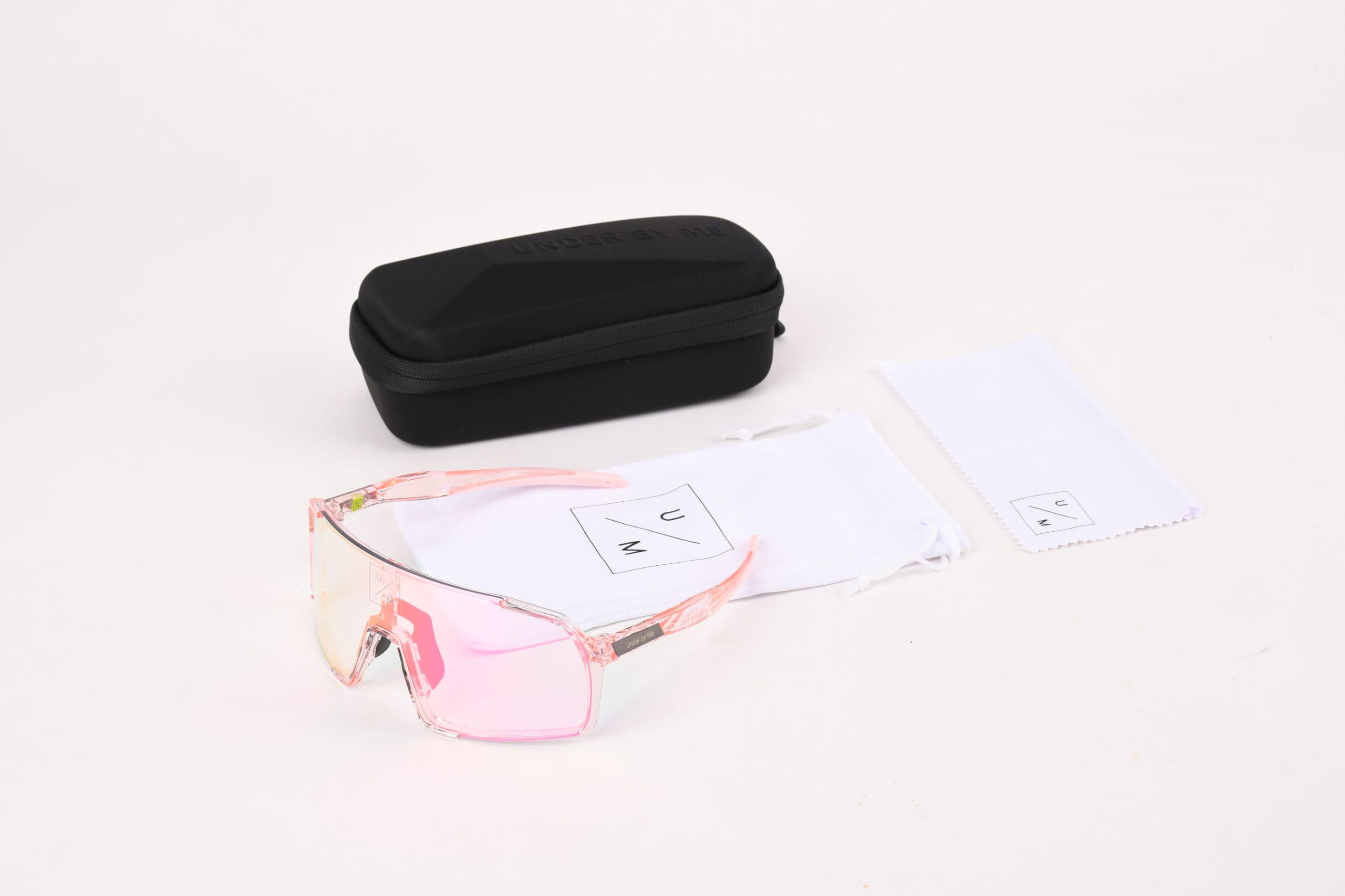 Солнцезащитные спортивные очки UNDER BY ME 2.0 transparent photochromic double Pink 7